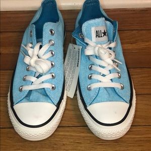 Baby Blue Converse - Size 7
